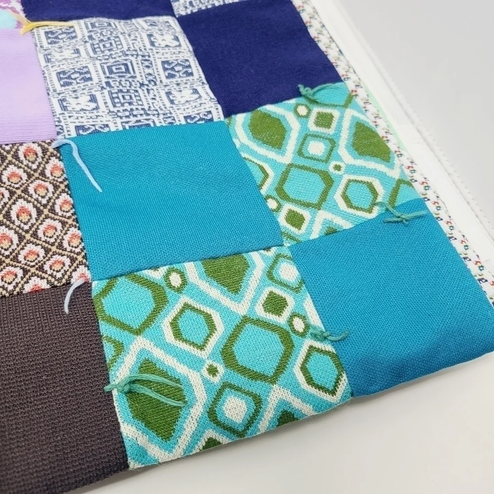 Unbranded | Multicolored Mixed Print Patchwork Handmade Blanket (One Size)